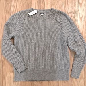 NWT J.Crew cashmere oversized crewneck sweater